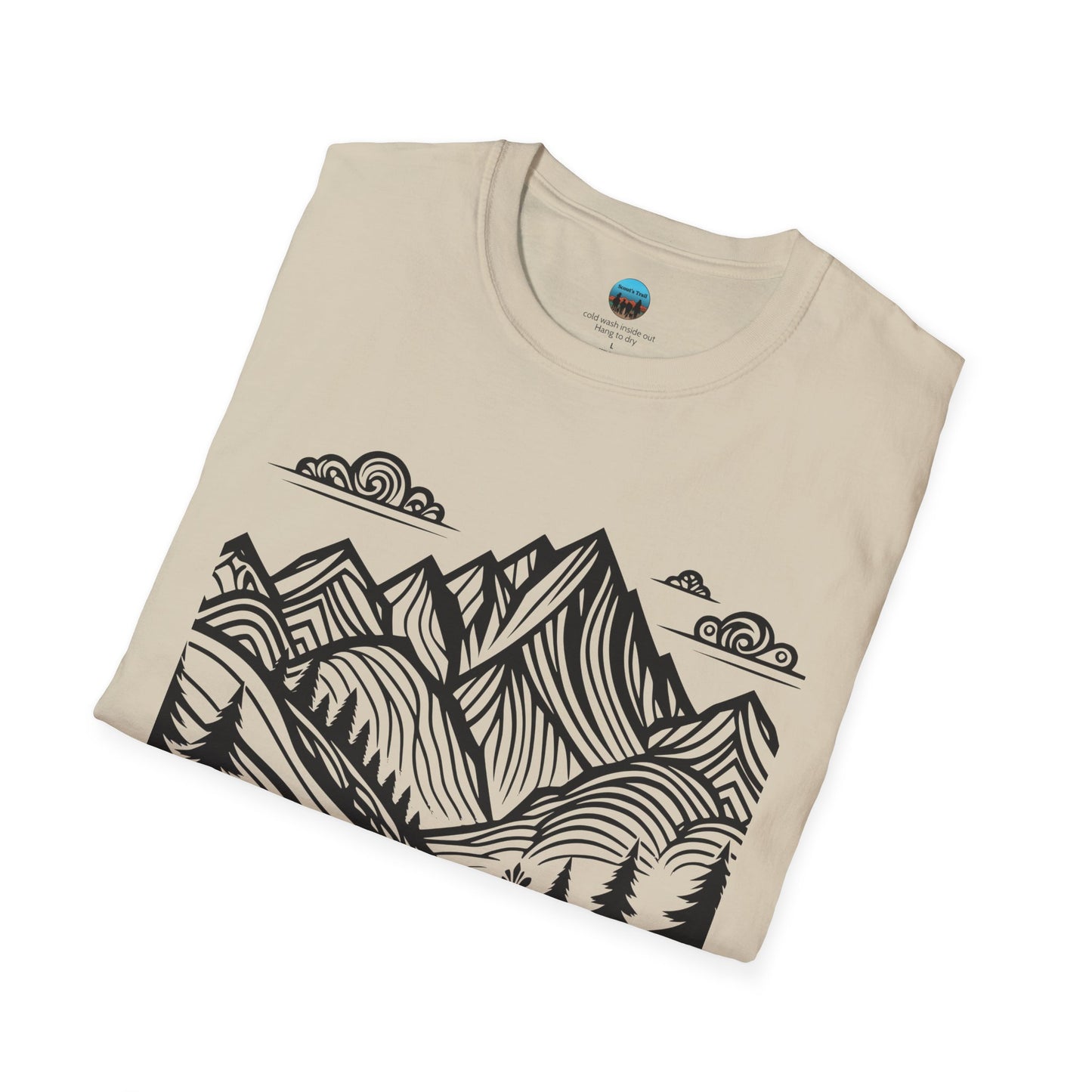 Mountain Monet Trail Rider Unisex Softstyle T-Shirt