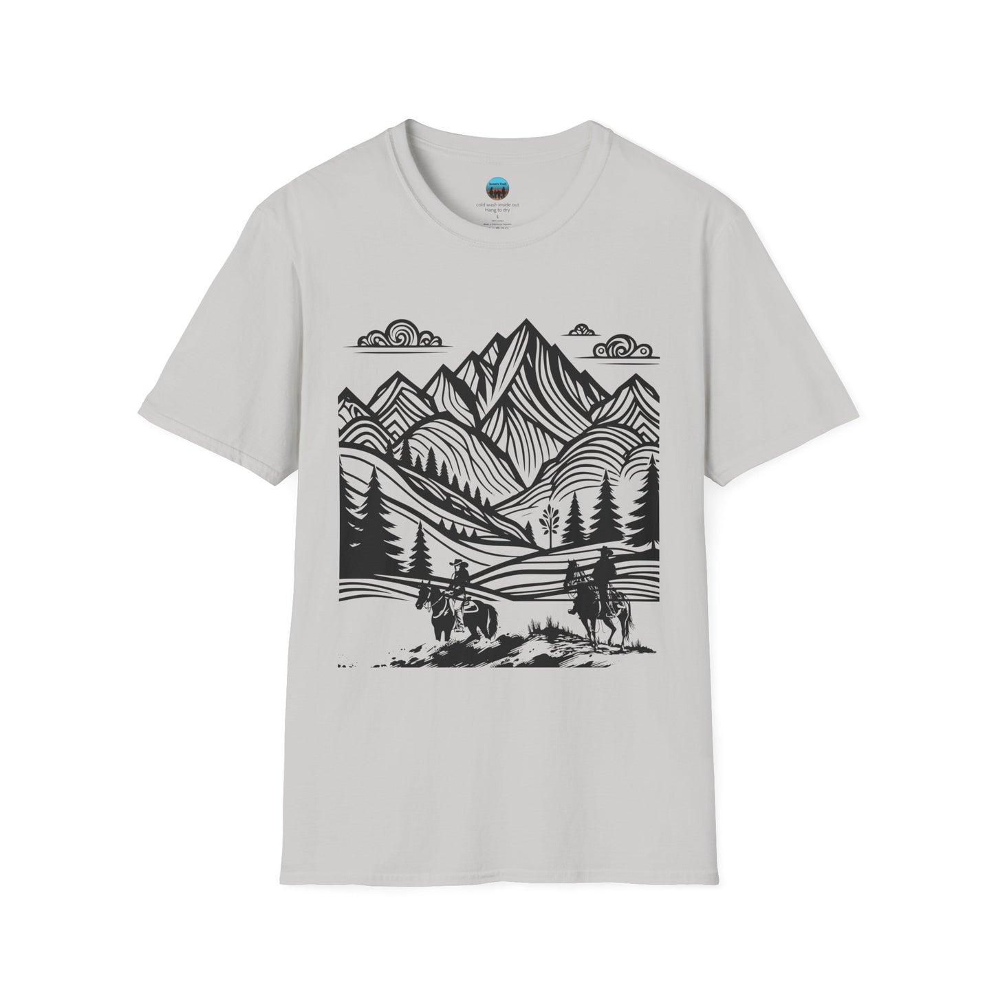 Mountain Monet Trail Rider Unisex Softstyle T-Shirt