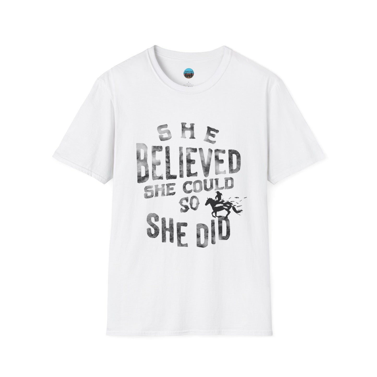 Unisex "She Believed She Could" Softstyle T-Shirt