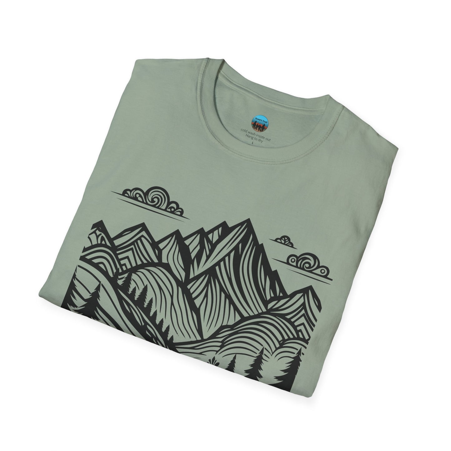 Mountain Monet Trail Rider Unisex Softstyle T-Shirt