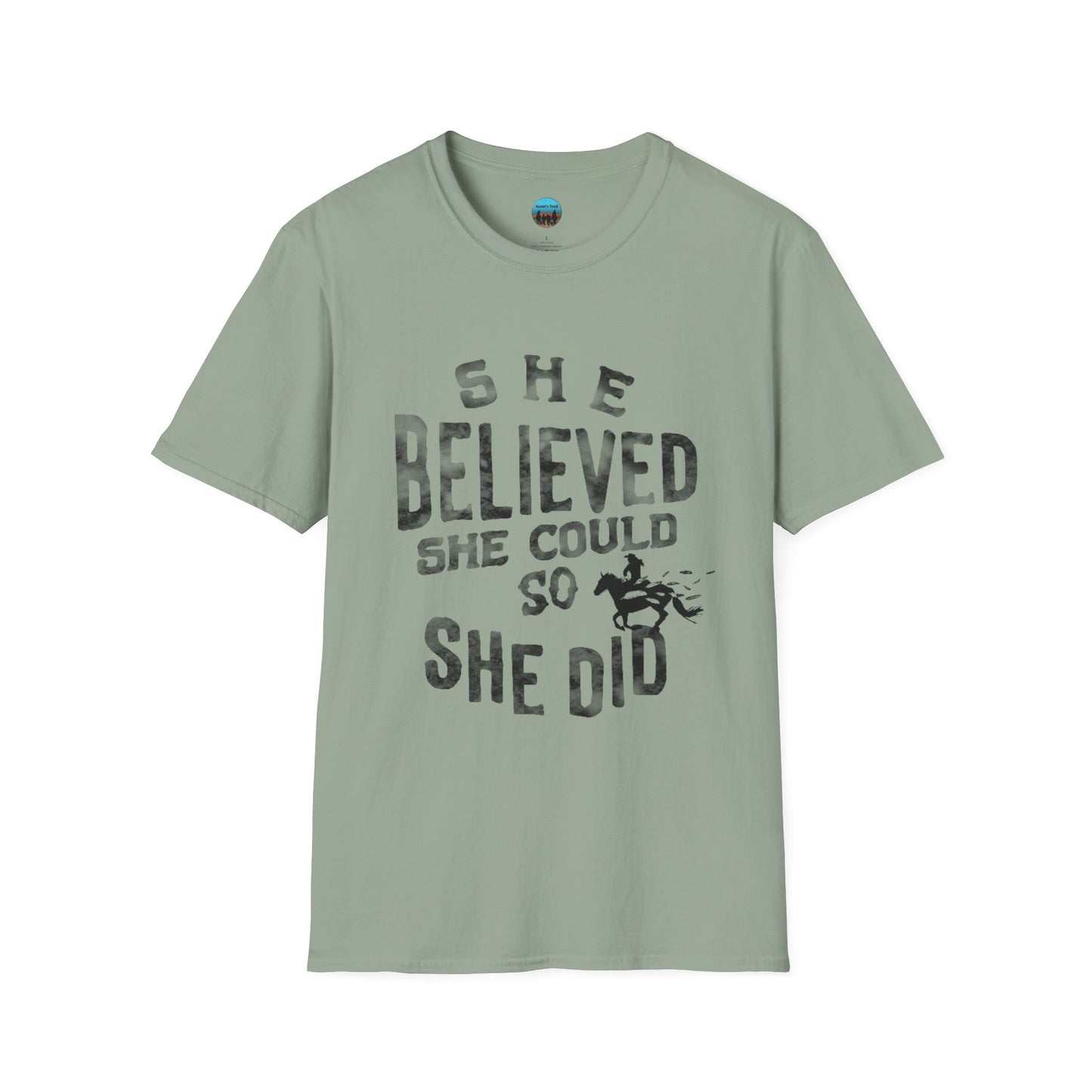 Unisex "She Believed She Could" Softstyle T-Shirt