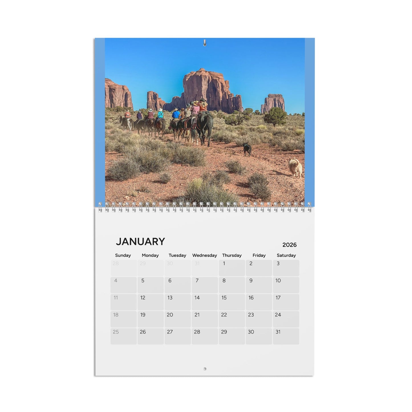 Scouts Trail Dogs Wall Calendar featuring  Adventures in the Western USA 2026