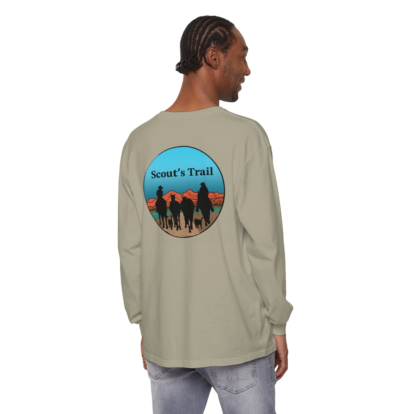 Unisex Scouts Trail Garment-dyed Long Sleeve T-Shirt