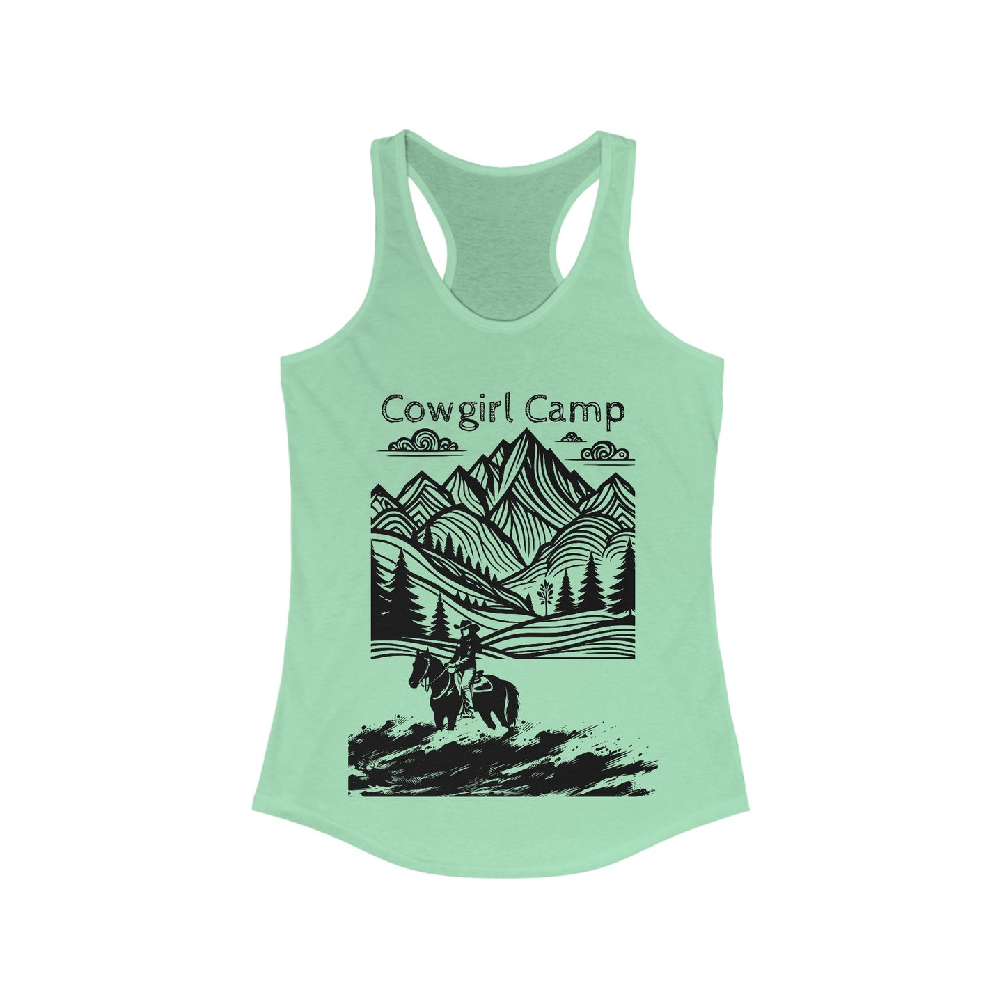 Cowgirl Camp Ideal Racerback Tank