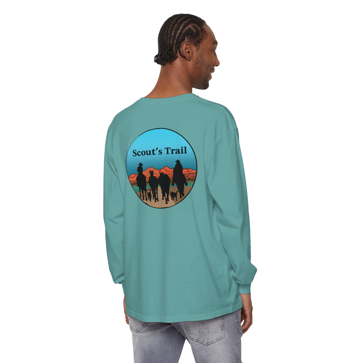 Unisex Scouts Trail Garment-dyed Long Sleeve T-Shirt