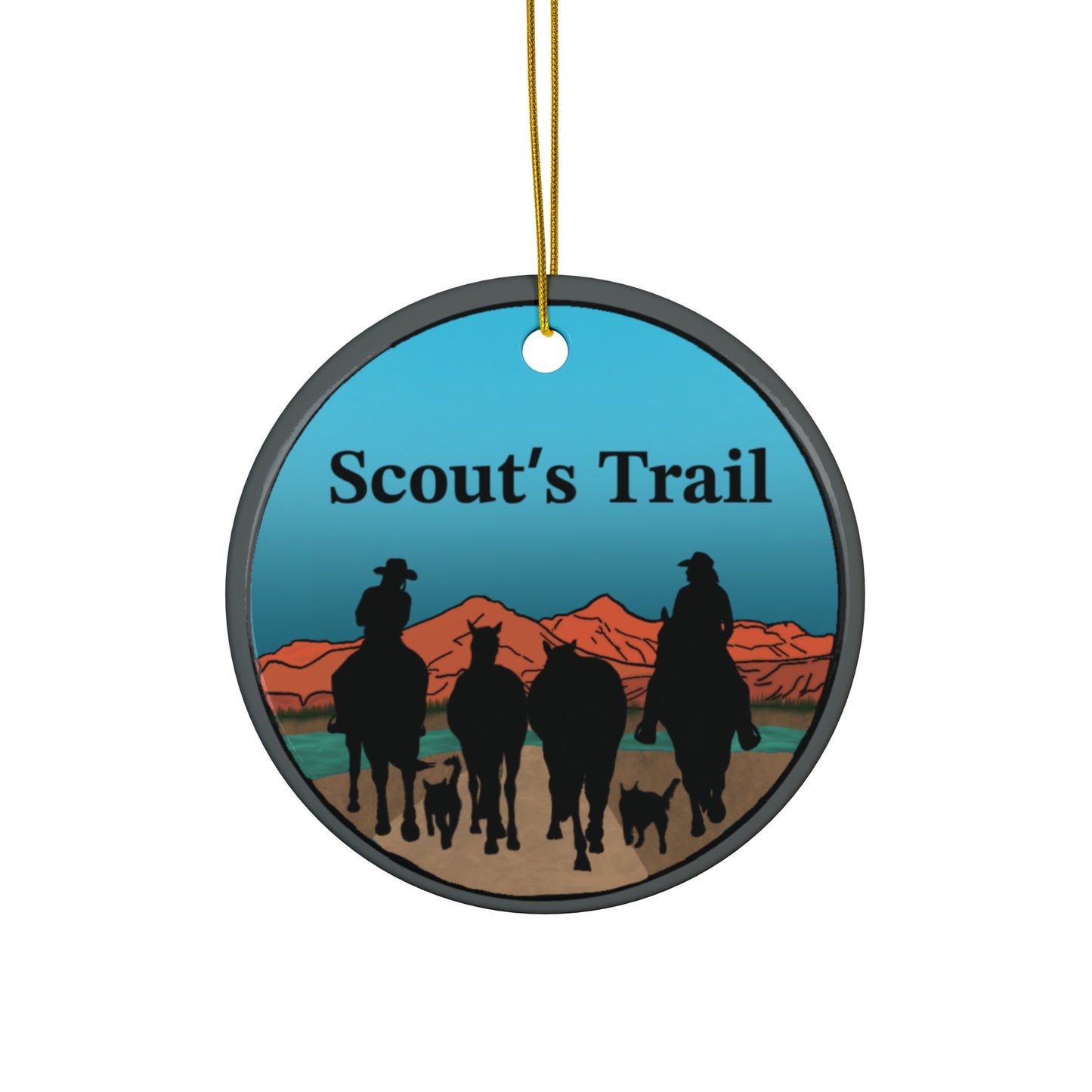 Scout's Trail Ceramic Ornament,