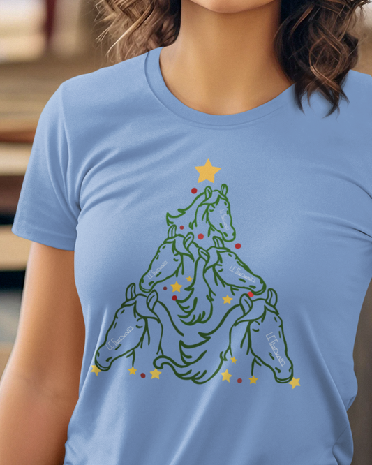 Mustang Holiday TreeUnisex Heavy Cotton Tee